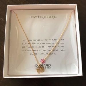 Dogeared New Beginnings Lotus Neckkace